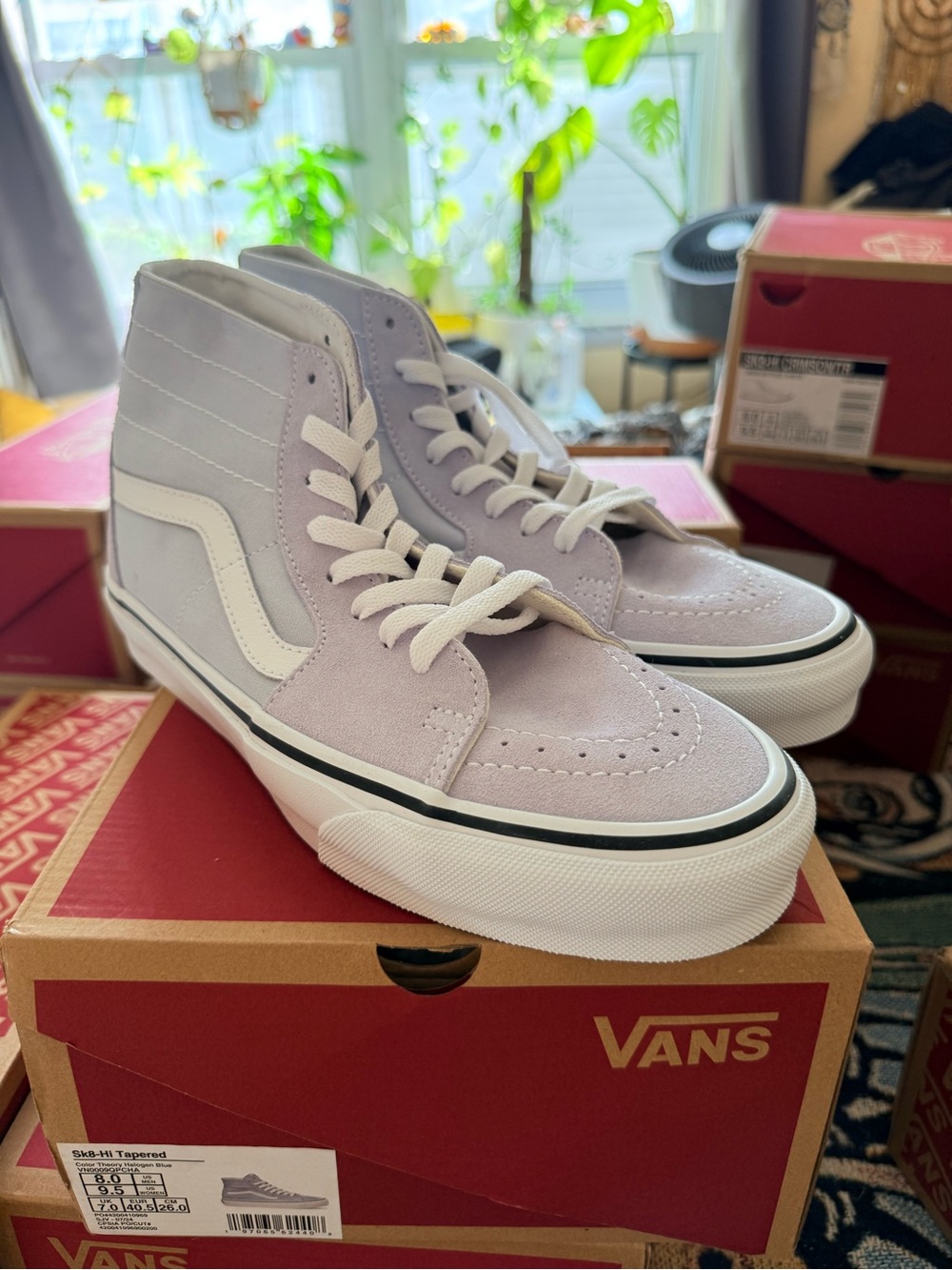 Vans Sk8-Hi Color Theory Halogen Blue women 9.5/men 8